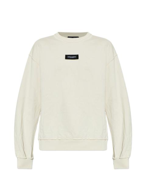 Dolce & Gabbana raw-trim sweatshirt
