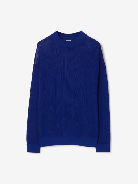Burberry Silk Cotton Mesh Sweater