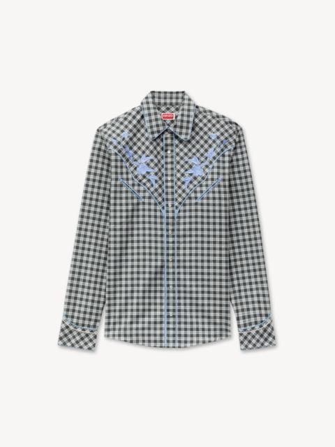 KENZO 'KENZO Checks' cowboy shirt in wool cotton