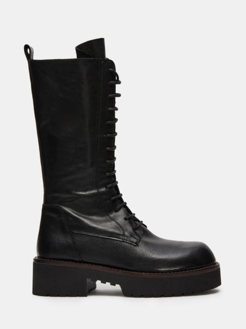 STEVE MADDEN REXX BLACK LEATHER