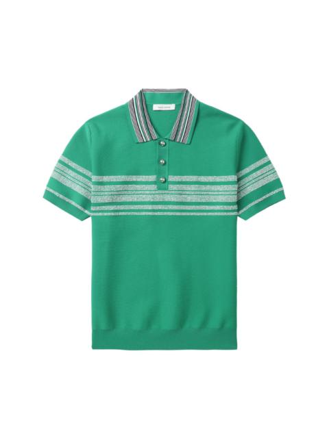 WALES BONNER striped polo shirt