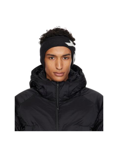 Y-3 Black Graphic Logo Headband