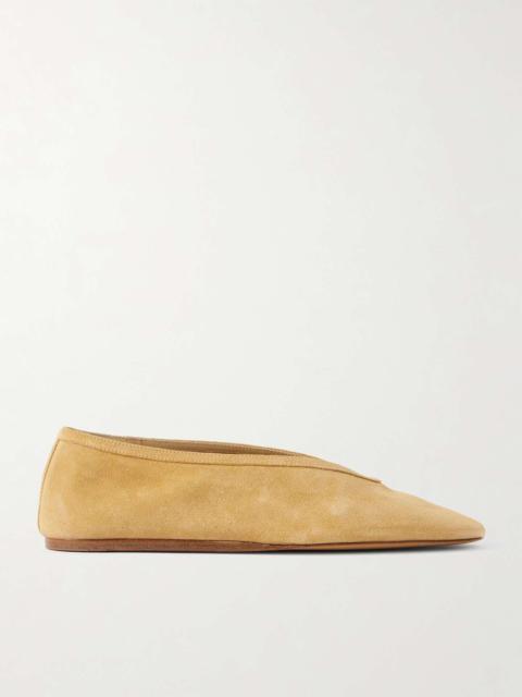 LE MONDE BÉRYL Luna suede ballet flats Beige