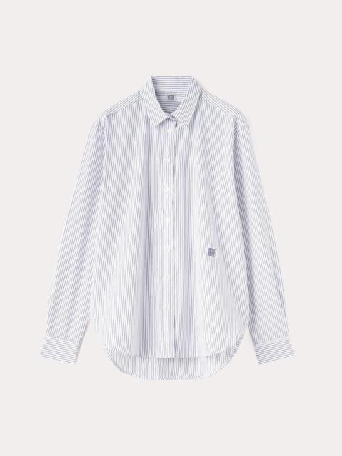 Totême Signature cotton shirt navy stripe