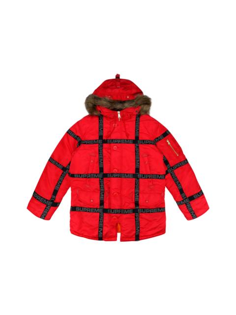 Supreme Supreme Logo Tape N-3B Parka Red
