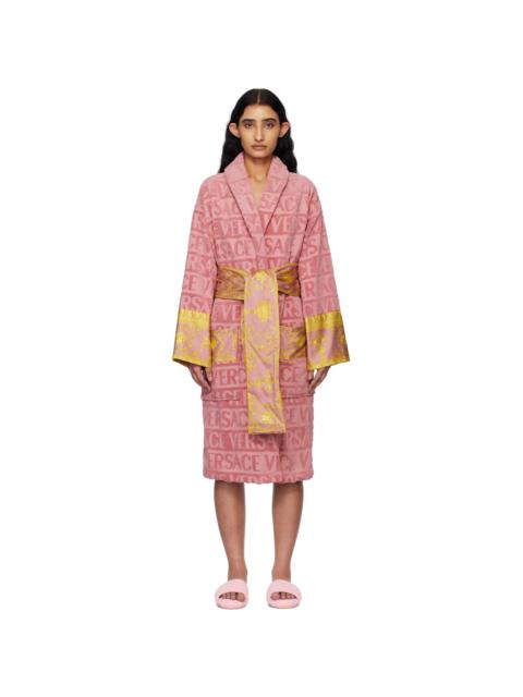 VERSACE Pink 'I Heart Baroque' Bathrobe