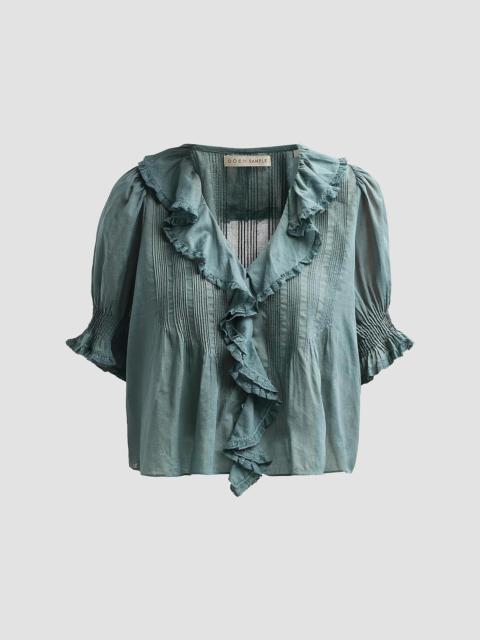 DÔEN Women's Henri Ruffled Top - Seafare