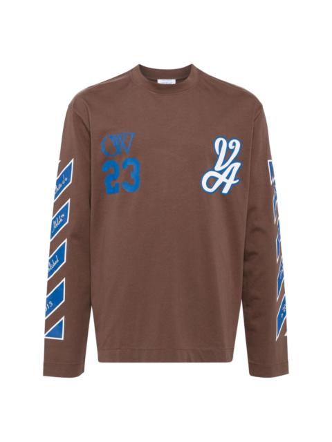 Off-White graphic-print long-sleeve T-shirt