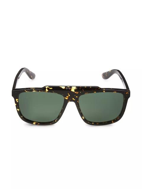 GUCCI 58MM Navigator Sunglasses