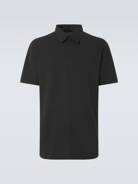 Cotton piqué polo shirt