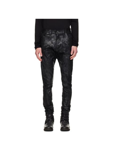 Julius Black Coated Bending Skinny Jeans