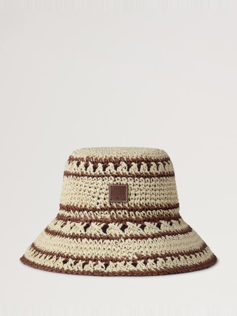 Mulberry Crochet Bucket Hat
Beige & Oak Paper Raffia