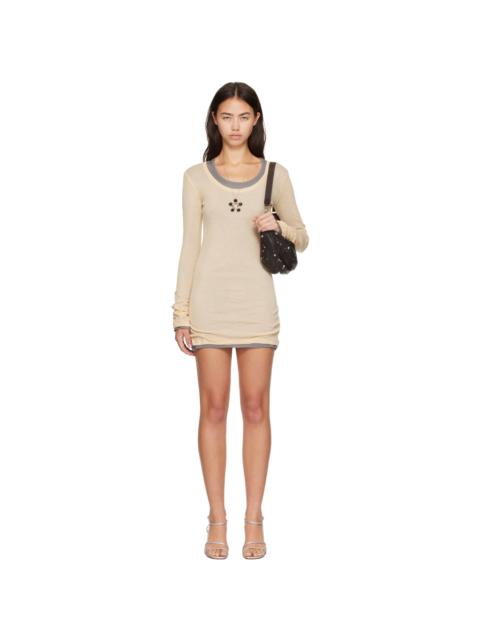 gimaguas Beige Bahmon Minidress