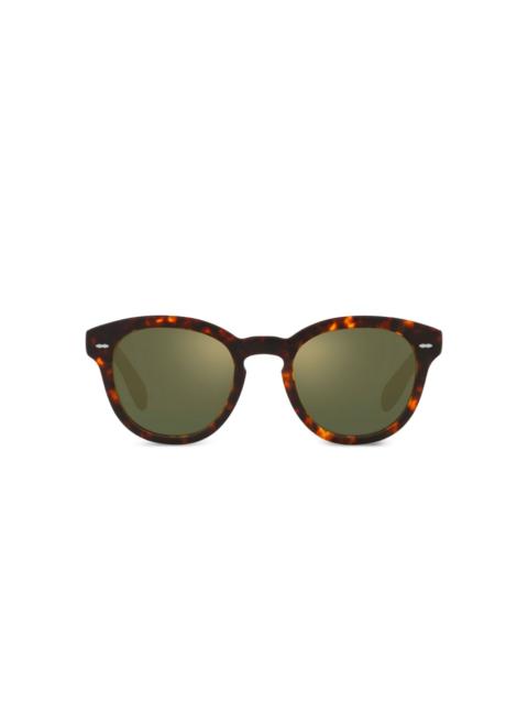 Oliver Peoples tortoiseshell round sunglasses