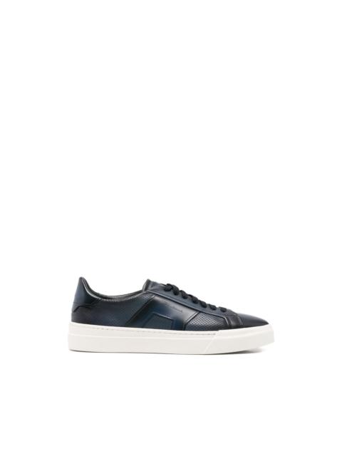 Santoni perforated leather sneakers