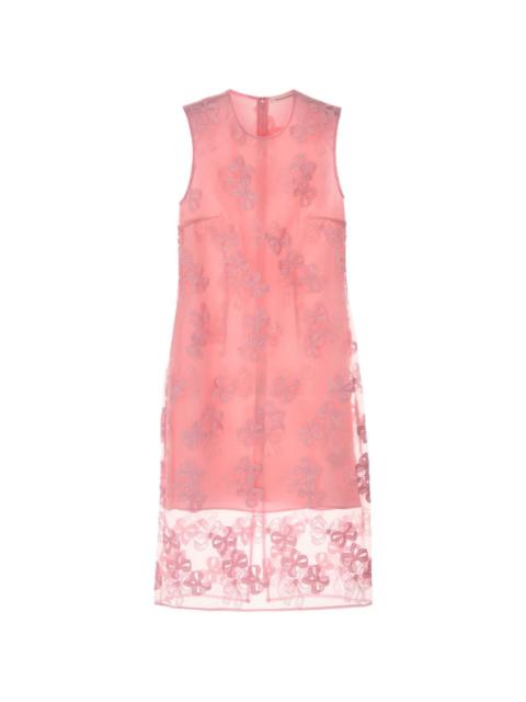 CECILIE BAHNSEN Devin bow-embroidered midi dress