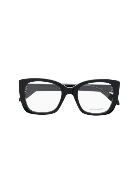 Alexander McQueen cat-eye glasses