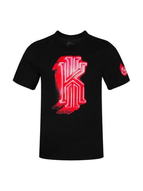 Nike Nike DRI-FIT Kyrie Irving Printing Sports Short Sleeve 'Black' BV8321-010