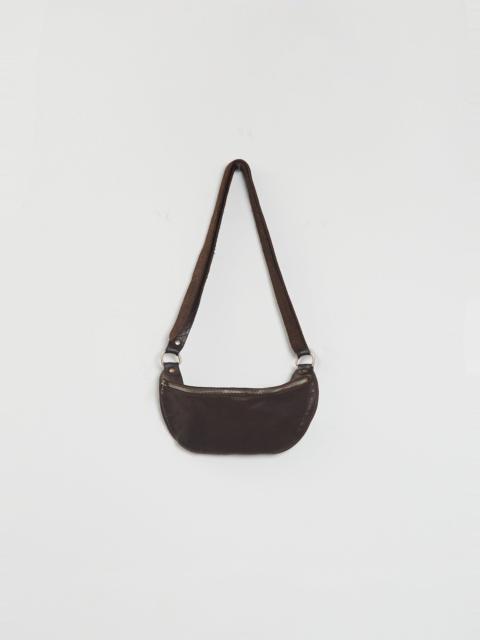 Guidi Leather Belt Bag, Small — Brown