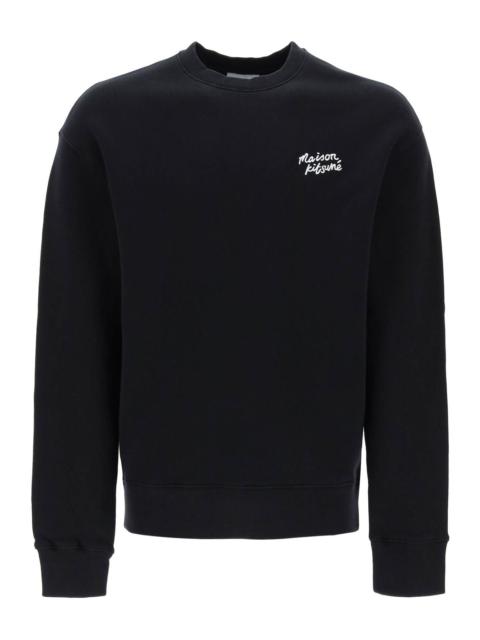 Maison Kitsuné CREWNECK SWEATSHIRT WITH LOGO LETTERING