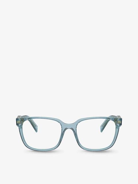 PR 17ZV rectangle-frame acetate glasses