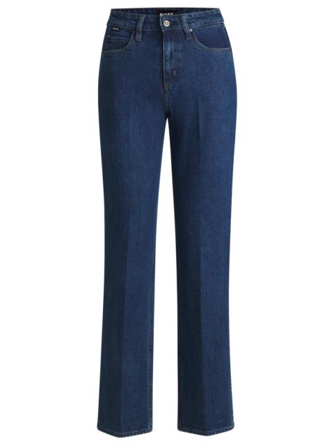 BOSS SLIM-FIT JEANS IN DEEP-BLUE COMFORT-STRETCH DENIM