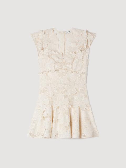 Sandro MINI GUIPURE DRESS
