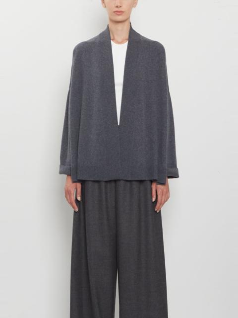 DUŠAN Cashmere Ribbed Trim Cardigan