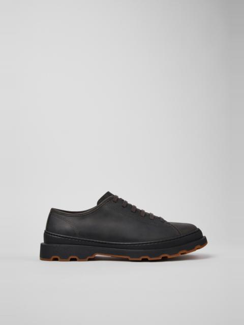 CAMPER Brutus+ Gray Nubuck Shoes for Men.