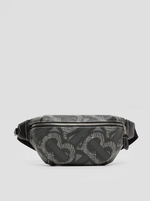 Burberry Monogram Print E-canvas Sonny Bum Bag