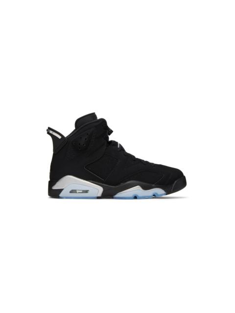 Jordan Black & Silver Air Jordan 6 Retro Sneakers