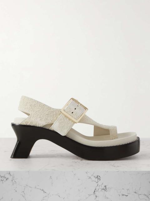 Loewe Ease brushed-suede sandals