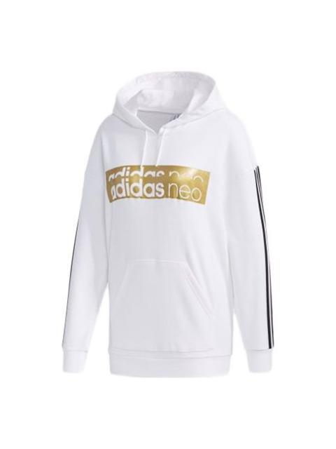 (WMNS) adidas neo Casual Sports Pullover White GH8212