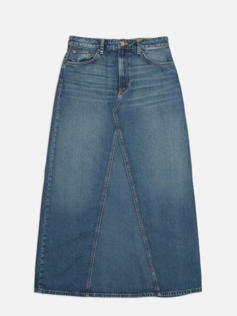 Nudie Jeans Tanja Skirt Orange Painter Mid Blue