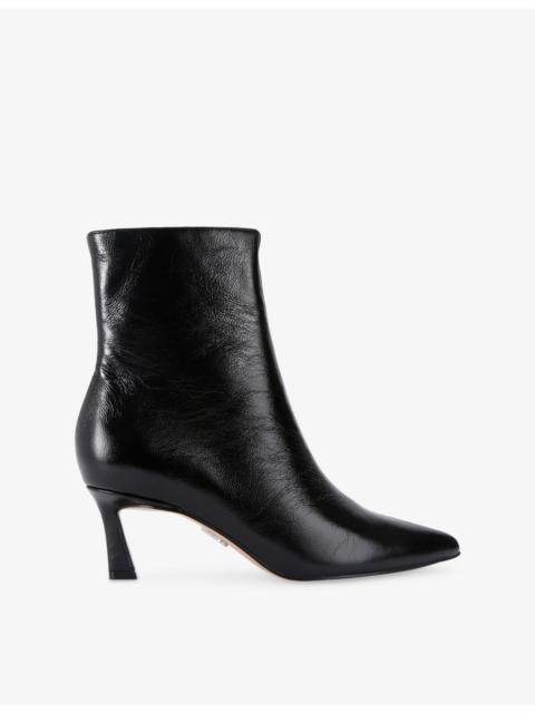 STEVE MADDEN Lulah Leather Heeled Ankle Boots