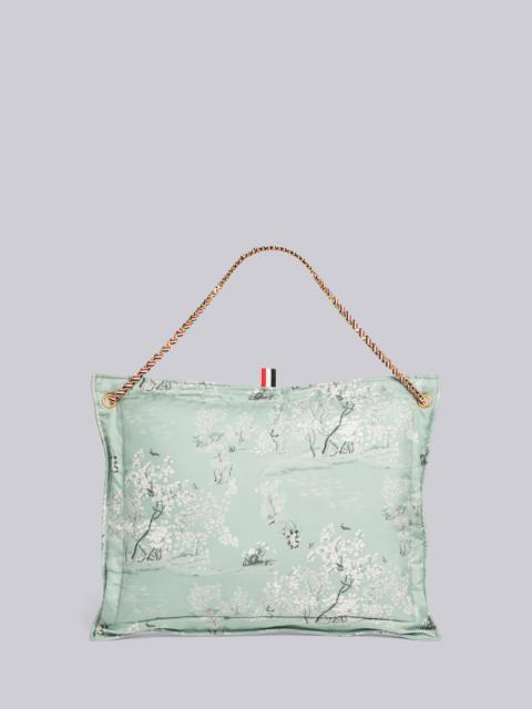 Thom Browne Printed Silk Toile Pillow Clutch With Chain