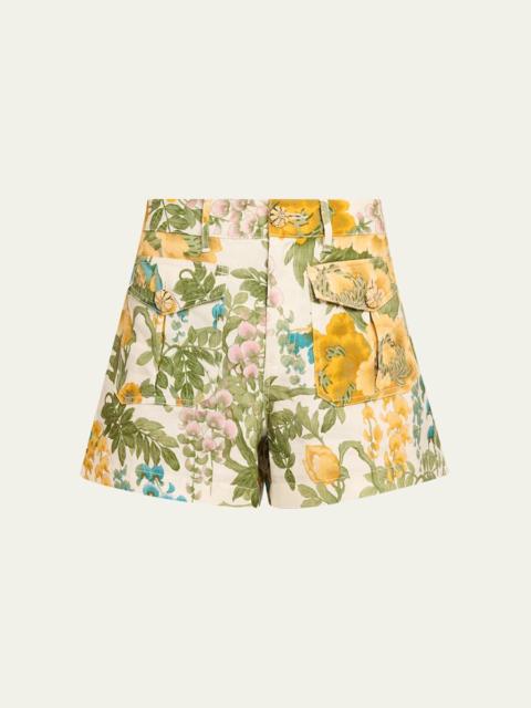 Cara Cara Xenia Floral Linen Shorts