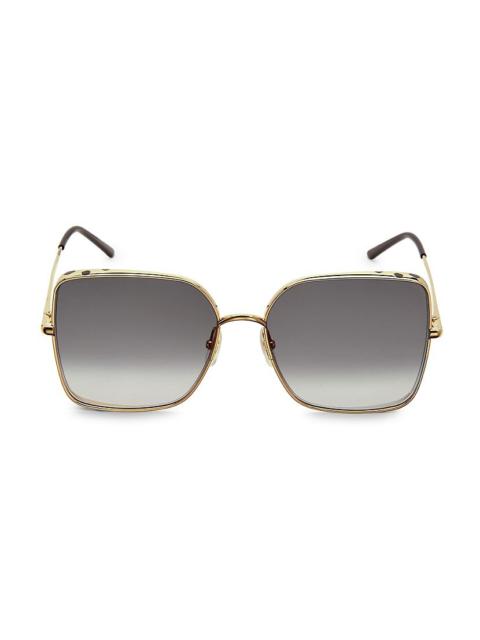 Cartier Panthère De Cartier 59MM Square Sunglasses