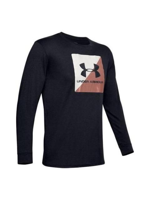 Under Armour Under Armour Boxed Sportstyle Half Long-Sleeve T-shirt 'Black' 1351624-001