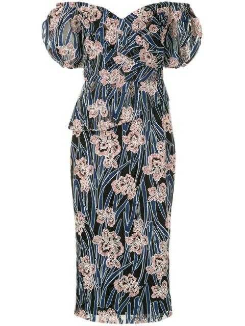 RACHEL GILBERT embroidered floral dress