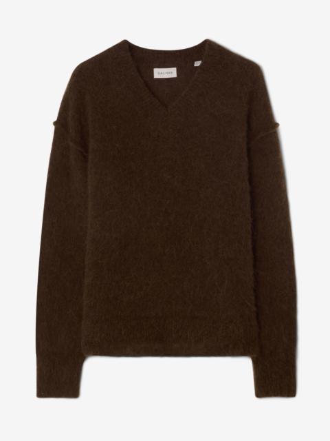 House of Dagmar V-neck alpaca knit