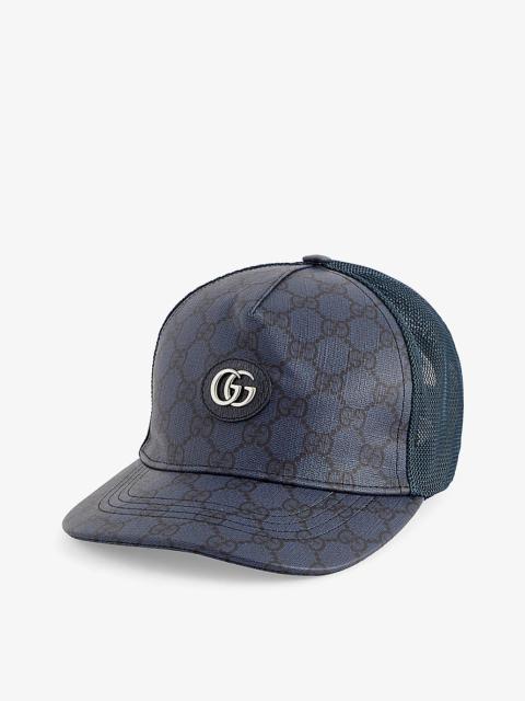 GUCCI Monogram-pattern cotton-canvas baseball cap