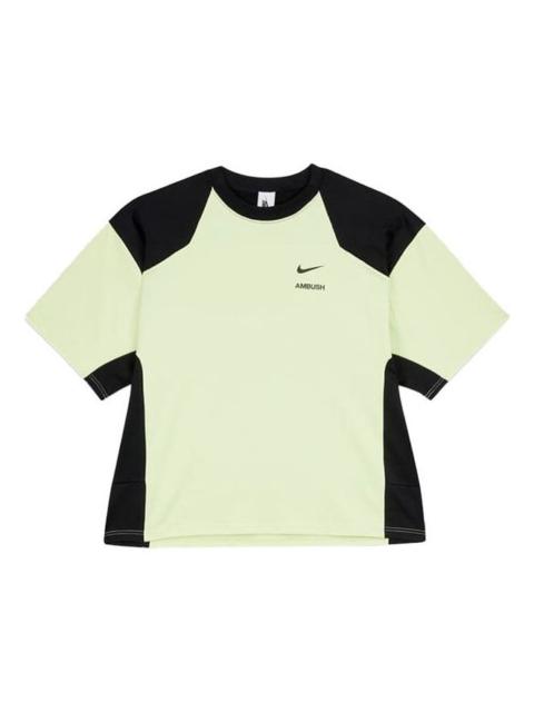 Nike (WMNS) 나이키 x Ambush 짧은 소매 티셔츠 'Ghost Green' CW8002-358