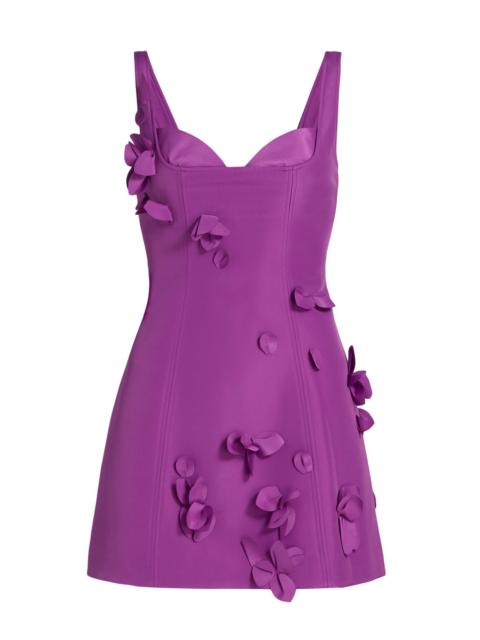 Acler Women's Eskett 3D Floral Minidress - Mulberry