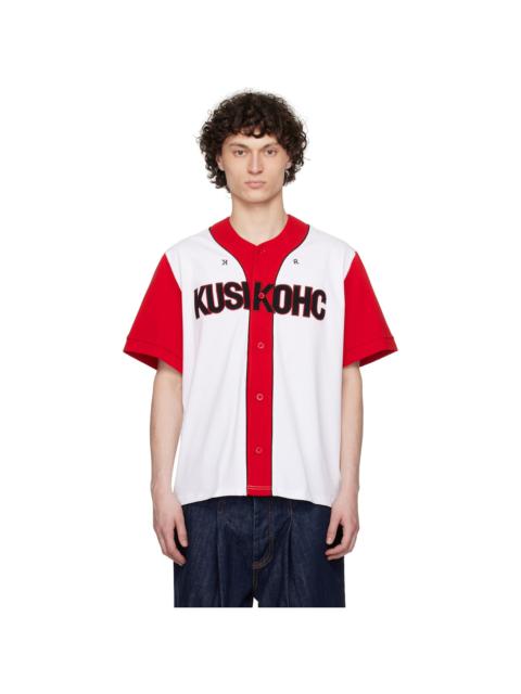 KUSIKOHC Red & White Baseball Shirt