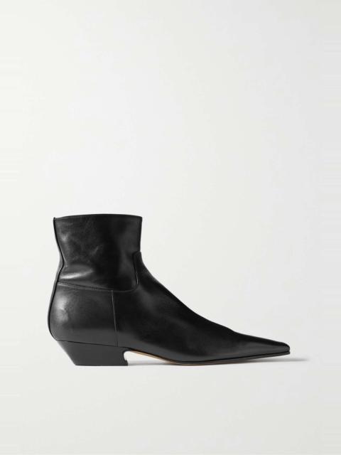 KHAITE Marfa leather ankle boots
