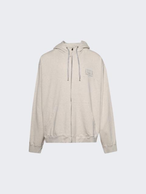 Maison Margiela Sweat Jacket Ecru Melange