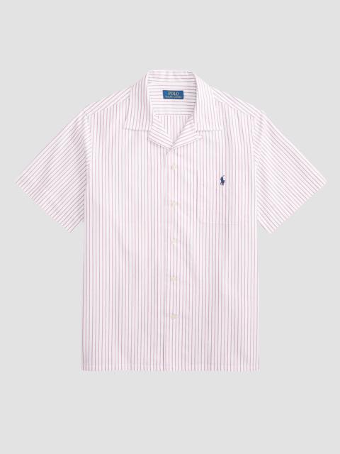 Polo Ralph Lauren Men's Classic-Fit Striped Oxford Camp Shirt - White New Rose