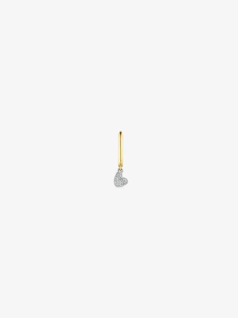 TOUS 18K solid gold Basics Hoop earring with heart motif