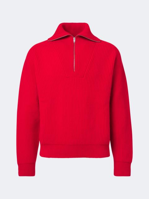 Jil Sander Wool half-zip sweater